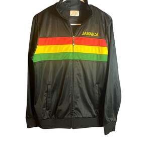 Orro Jamaica Rasta Stripe Full Zip Technical Sportswear Track Jacket